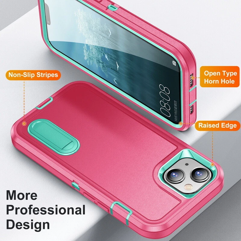 Phone Case For iPhone 16 15 14 13 12 Pro Max Shockproof Hard TPU Hybrid PC Cover - Image 2 of 4
