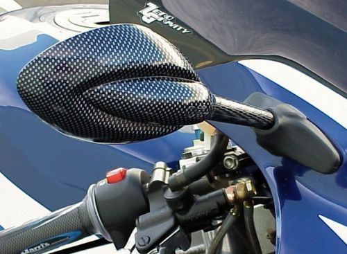Kawasaki Ninja 250 300 500 600 750 ZX6 ZX6R ZX7 ZX7R ZX9 ZX9R CARBON JAG MIRRORS