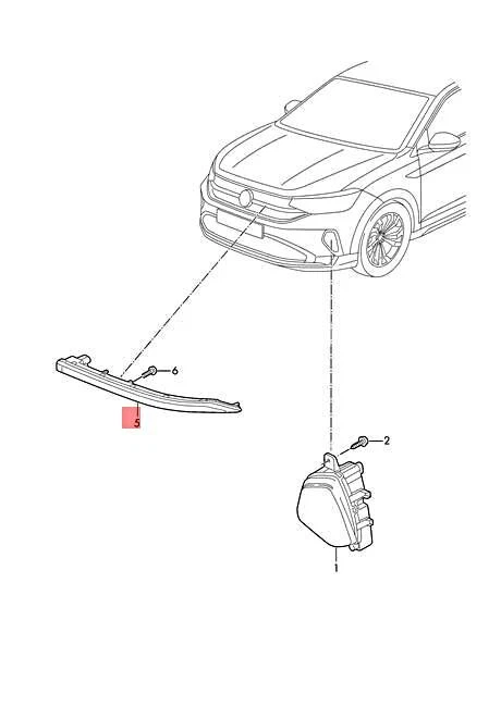 Genuine VW Taigo CS1 light fibre left 2G7941653 | eBay 