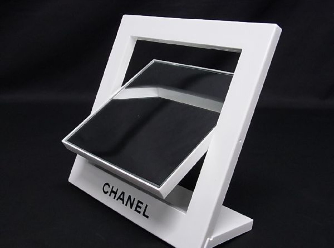 Chanel Stand Mirror Rotating Mirror Novelty Magnifying Glass W16 x
