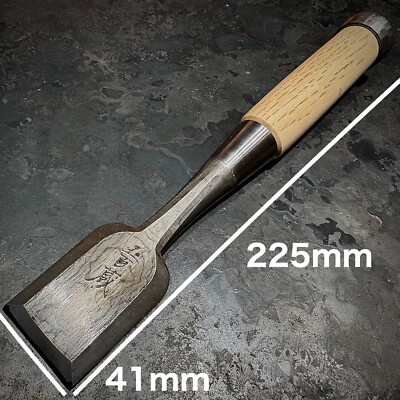  Rare Japanese Damascus Bench Chisel Oire Nomi beautiful41mmWhite oak Ioroi 五百蔵