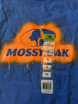 りこ Mossy Oak Blue Orange t-shirt youth small | eBay