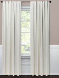 1 - Threshold Linen Aruba Blackout Curtain Panel 50x84" SOUR CREAM New
