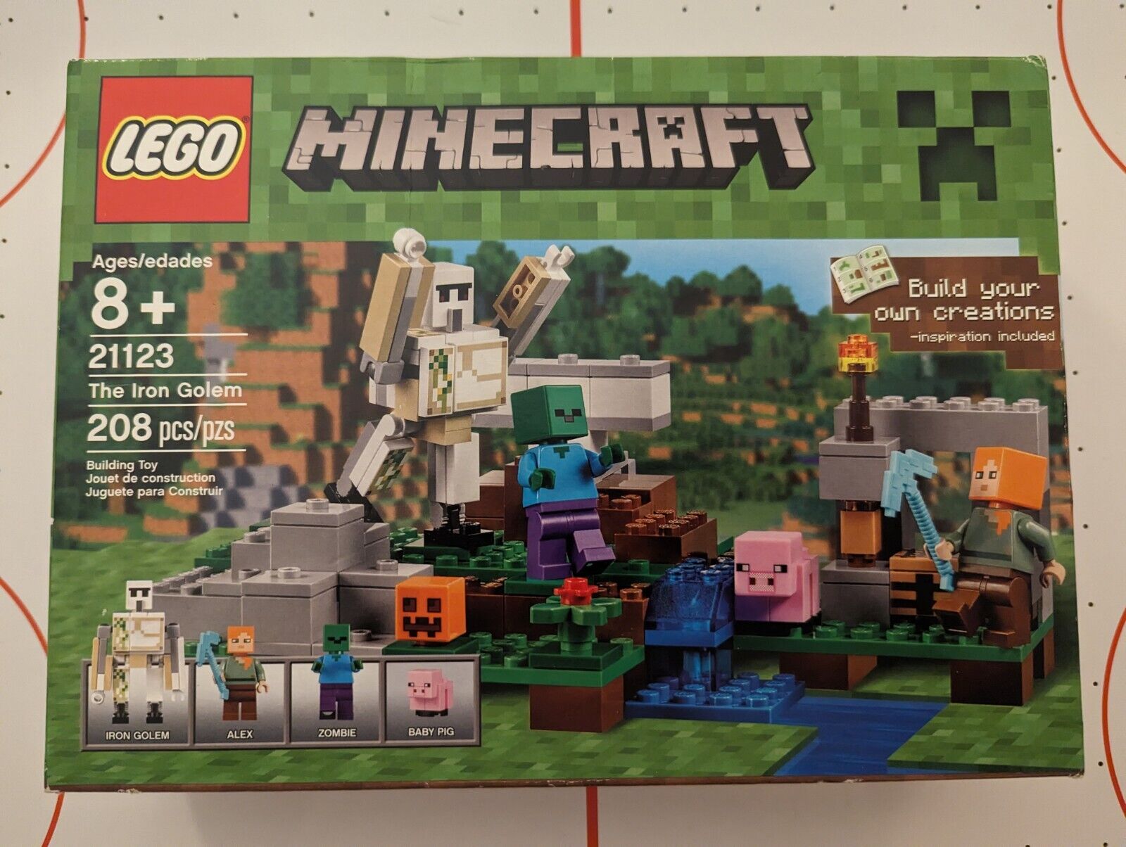 LEGO Minecraft The Iron Golem (21123) - Brand New, Sealed RETIRED FREE SHIPPING 
