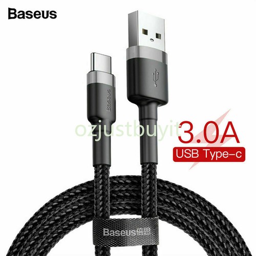 BASEUS USB TYPE-C Fast Charge Charging Data Sync Cable Cord 0.5M/1M/2M/3M - Picture 10 of 18