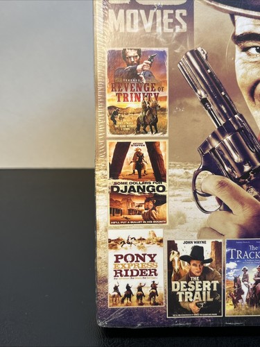 New Sealed DVD Set. 16 Movies: 8 Action Movies & 8 Westerns (DVD, 2013, 4-disc) - Picture 5 of 10