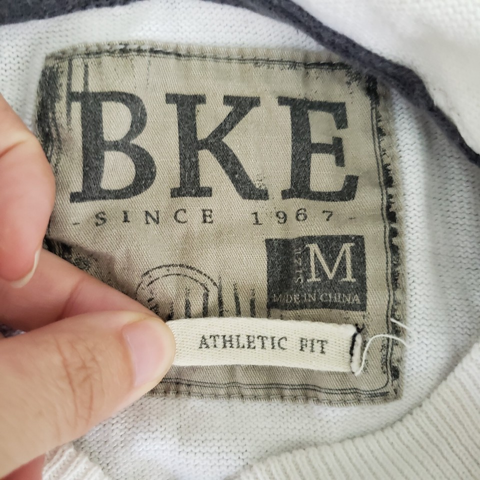 Buckle Hoodie Mens Medium White Full Zip Athletic Fit Rib Detail