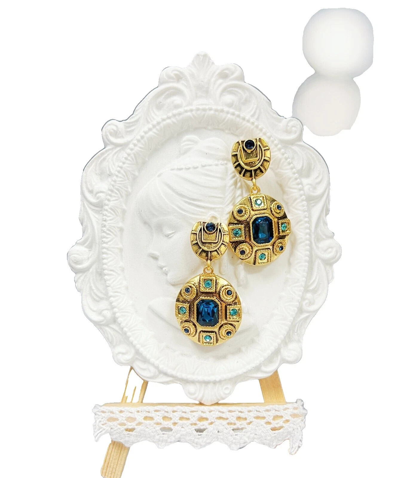 Pendientes de Moda occidental de cristal