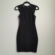 Lulus Come Alive Black Lace Bodycon Dress Lace Little Black Party Dress Size S