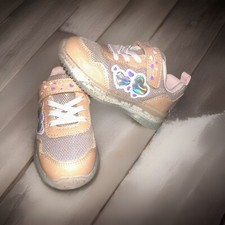 NEW YESKIS Light Up Shoes for Toddler Girls LED Flashing Lightweight Mesh Size 8