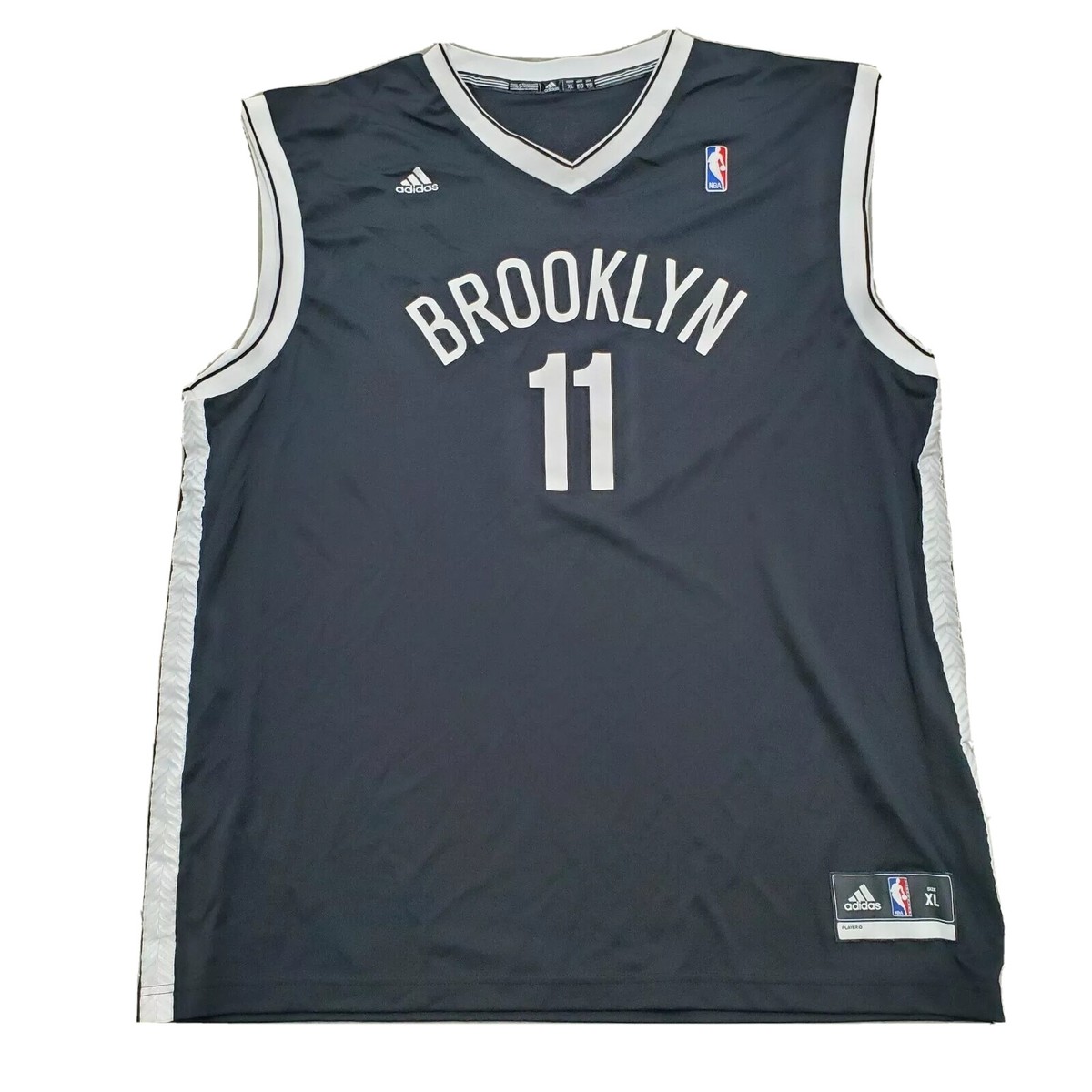 ADIDAS BROOKLYN NETS #11 BASKETBALL REPLICA JERSEY BLACK/WHITE SZ - Main Image