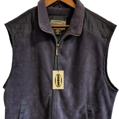 Urban North End Men's Navy Blue Fleece Vest Size Large