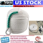 1/2inch 100FT Twisted 3 Strand Nylon Anchor Rope Braided Boat Line with Thimble