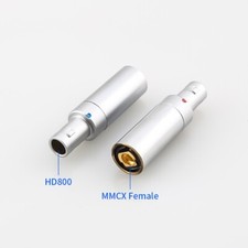 Pair Gold Plated MMCX Female to HD800 HD800S HD820 HD-800 Headphone Adapter Plug
