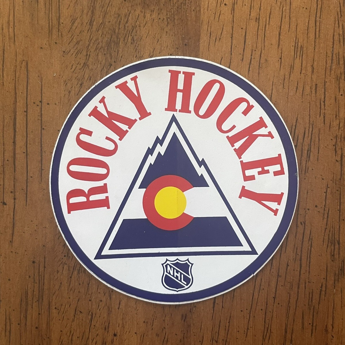 NHL Colorado Rockies VINTAGE 1970s “Rocky Hockey” Team Logo