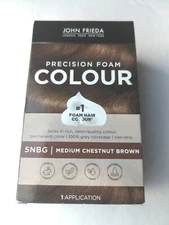 John Frieda Precision Foam Hair Colour 5NBG MEDIUM CHESTNUT BROWN PermanentColor