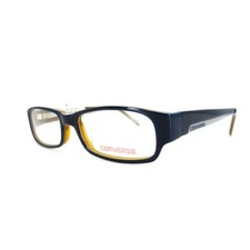 Converse WHY NAVY Eyeglasses Frames Brown Blue Rectangular Full Rim 47-15-130