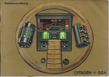 Citroen GSA Owners Manual 1981 Owners Manual Handbook Breaking BA
