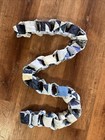 Handmade Chain Garland From A Blue Fabric Quilt Appx 6 Ft — photo 2