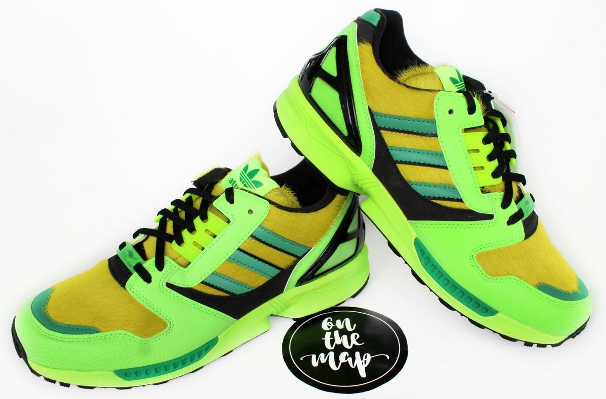 Adidas Originals x Atmos ZX8000 G-SNK 3 Neon Solar Green Black UK 5 9 10 US New
