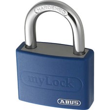 Image of Abus T65AL Series Aluminium Padlock Blue Keyed Alike 40mm Standard