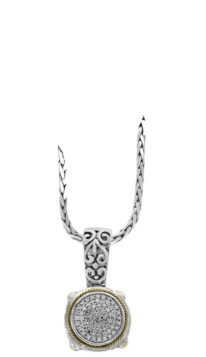 EFFY  necklace with fine chain train new very beautiful silver EFFY Necklace Silver Tone Pink Gemstone Royal Caribbean  main image 2