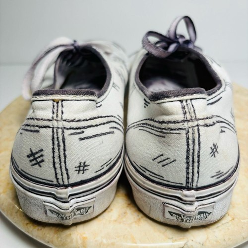 Zapatillas deportivas de lona Vans con cordones personalizadas de dibujos animados 2D para hombre talla 9 W 10,5 - Imagen 5 de 11
