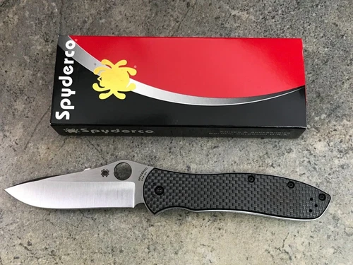 Spyderco Bradley Folder 2 C134CFP2 Carbon Fiber /G10 Handle Scales