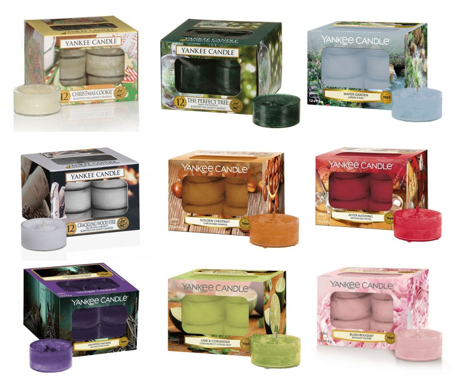NEW Yankee Candle Tea Lights Pack of 12 Scented Fragrance Tealight