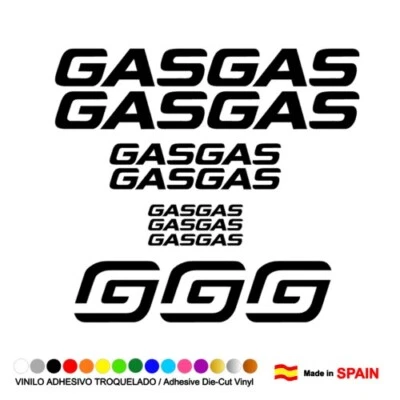 10 Pegatinas GASGAS Moto Sticker Decal Aufkleber Autocollant Adesivi GAS GAS