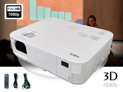 DLP Projector   3200 Lumens, Full HD, HDMI, USB - Perfect for Business & School