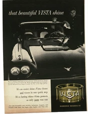 1959 Simoniz Vista Car Wax '59 Ford Thunderbird Vintage Print Ad