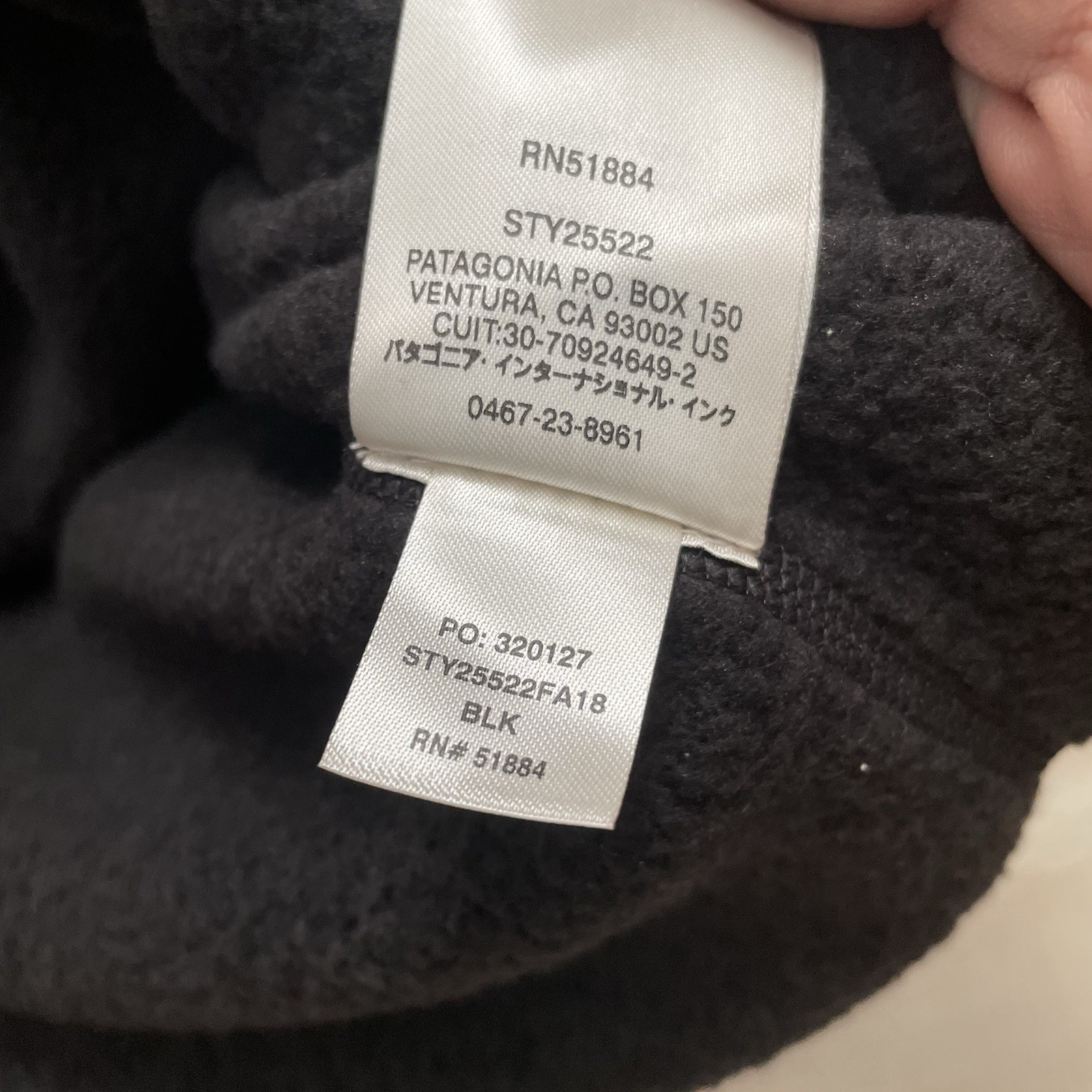 Patagonia Better Sweater Black Jacket Mens Large 1/4 Zip Fleece Logo Embroidered thumbnail 6