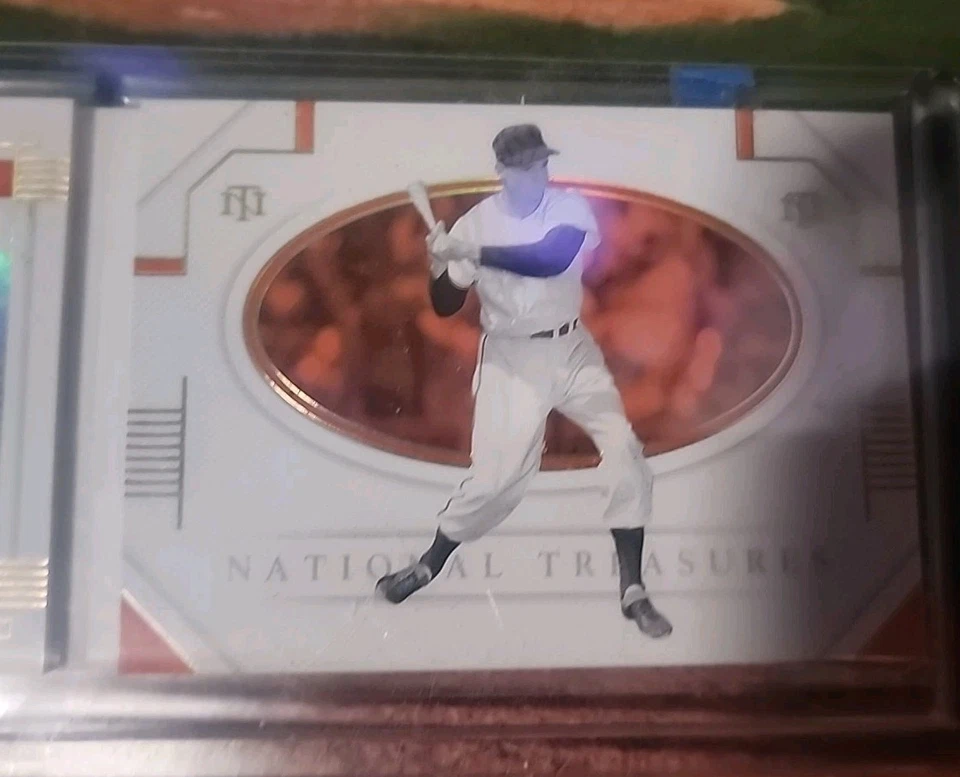 National Treasures Bobby Thompson 2021 folleto automático corte firma 3/25 Foto 2 de 4