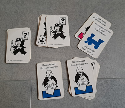 Monopoly Junior  1 Satz KARTEN Ersatzteile Parker