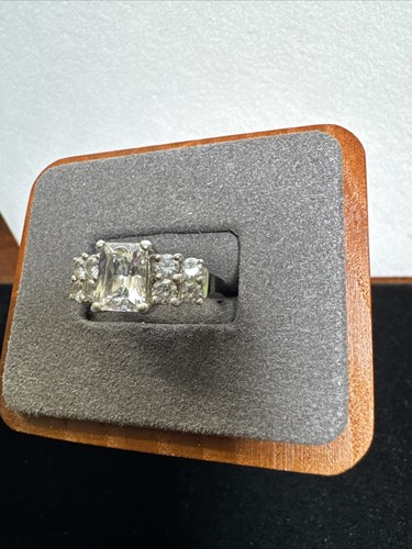 GSJ Thailandia argento sterling 925. Anello con zirconi. Misura 6 - 4,81 grammi - Foto 2 di 8