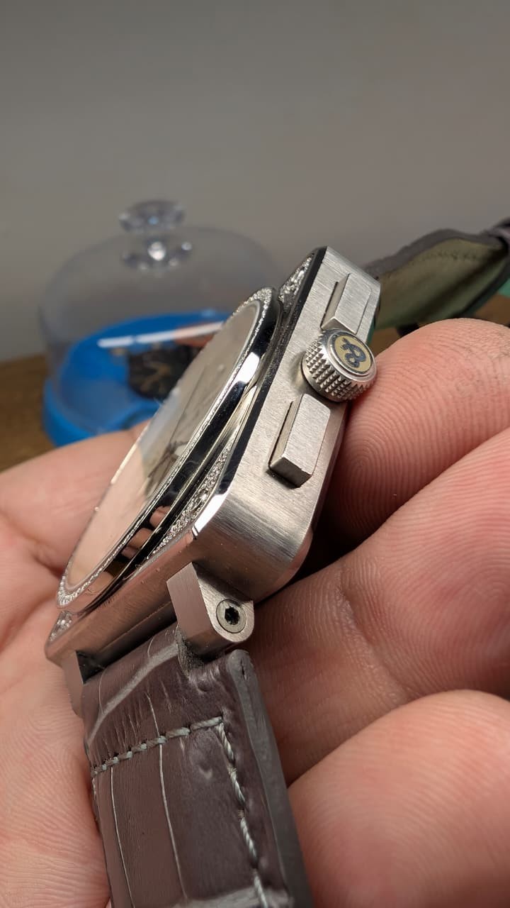 Bell & Ross BR 01-94 Chronograph Factory Diamonds Watch White Dial image 5