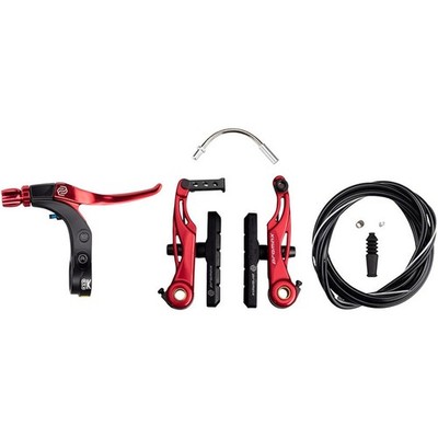 Promax P-1/Click V-Point Linear Pull Brake Kit - 85mm, Red BK21-0MV88KIT-RD