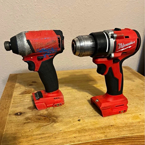 Milwaukee M18 Brushless Drill & Driver & Impact Driver - For Parts Or Repair