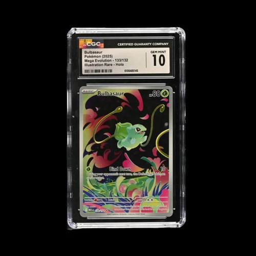 Pokemon Slab Bulbasaur 133 2025 CGC 10 Gem Mint