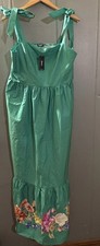 NWT Express Cotton Sundress Maxi Large Green