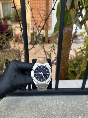 G-Shock Custom Ap Mod - Silver & Black Dial