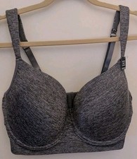 New Nautica Intimates Gray Bra Size 42D Full Coverage Underwire Padded