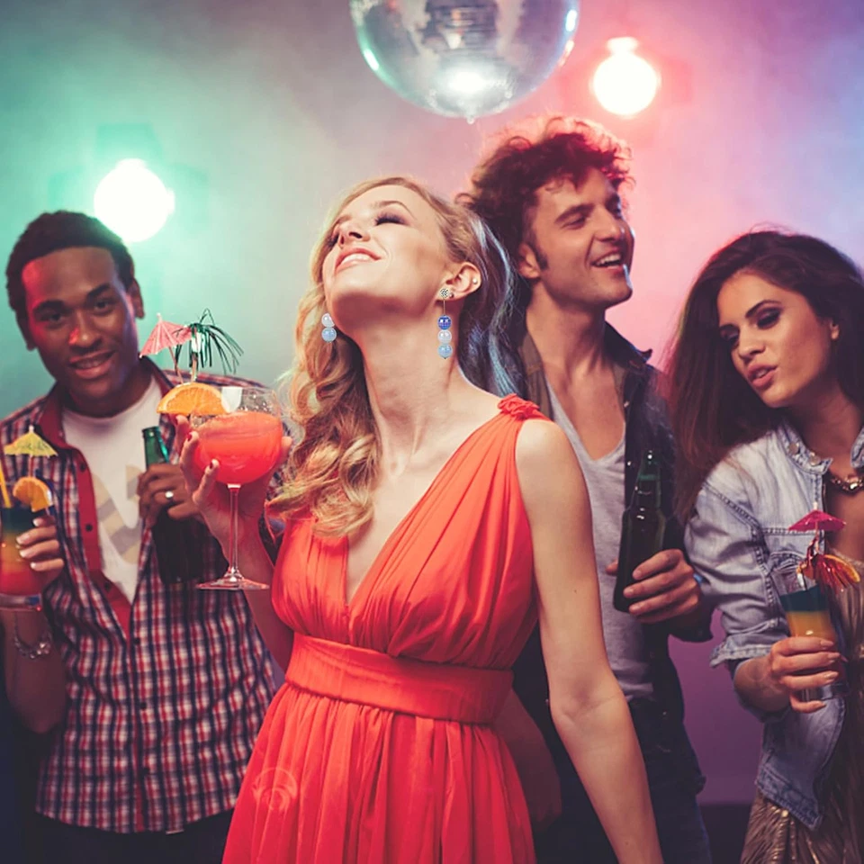 50PCS 16Mm Acrylic Beads Colorful Disco Ball Beads Ab Color Bead for Jewelry Mak - image 4 of 4