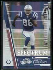 2007 Playoff Absolute Memorabilia #122 Marvin Harrison Spectrum Black #/100