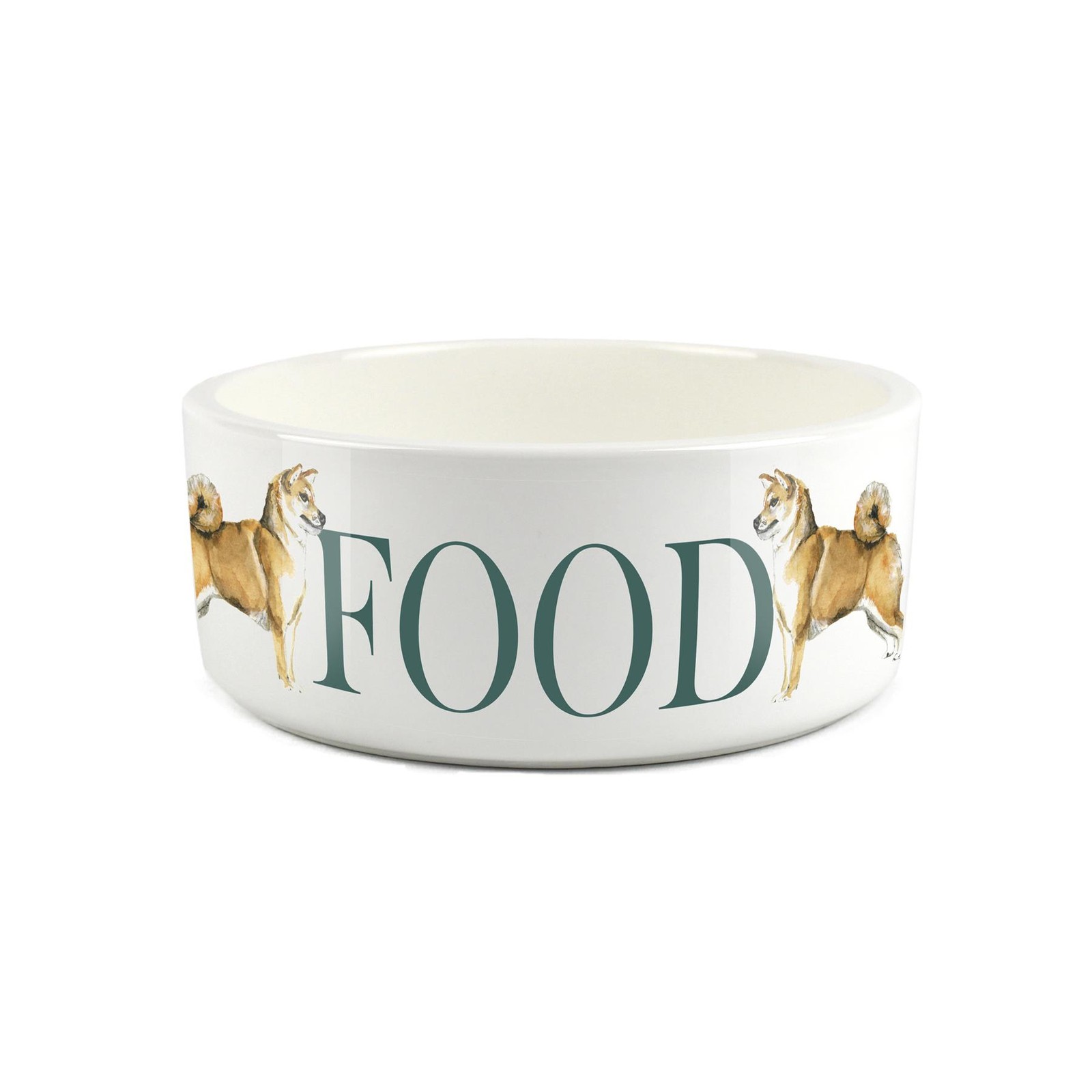 Shiba Inu Pet Bowl - Dog Portrait Large Ceramic Food Bowl/Dish Dog Gift