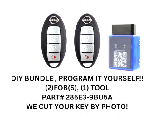 DIY BUNDLE PAIR OEM 2022+ NISSAN FRONTIER TITAN MURANO SMART KEY FOB 285E3-9BU5A