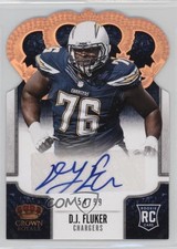 2013 Crown Royale Retail Bronze Holo Die-Cut Signatures 54/99 DJ Fluker Auto 0a7