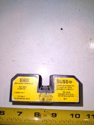BUSSMANN BC6033S 30A 600V   FUSEHOLDER 3 POLE 