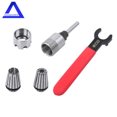 1/4'' Shank Router Bit Extension Collet ER20M 1/4'' Shank to 1/2'' & 1/4'' & Spanner